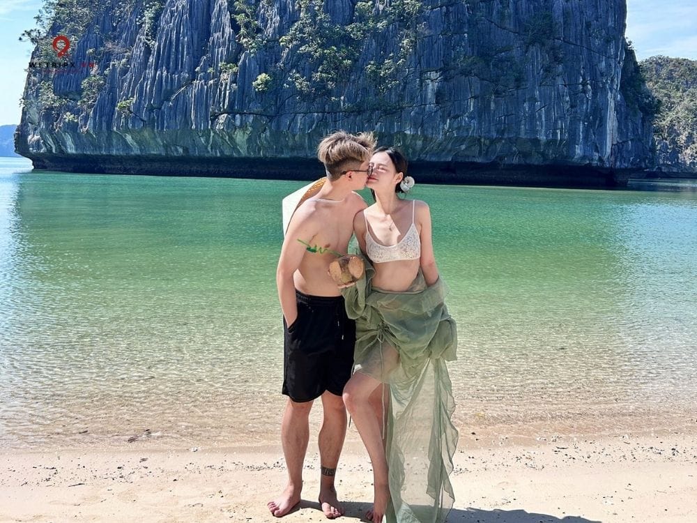 bãi tắm ba trái đào